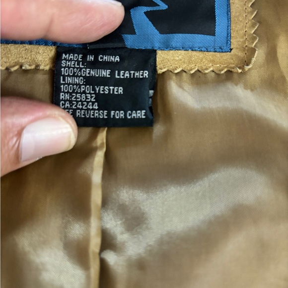 CRIPPLE CREEK FRINGED SUEDE LEATHER JACKET Size XL - Picture 5 of 13